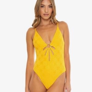 Trina Turk Joplin Petal Cut One Piece Swimsuit